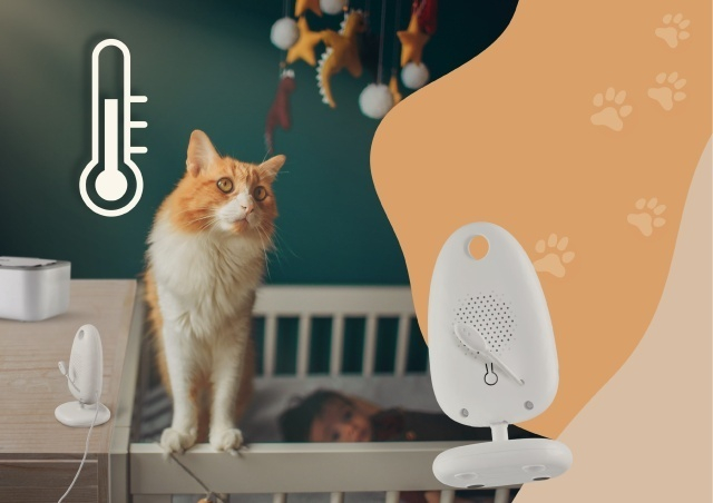 Neno Gato 2 – monitor electronic pentru bebeluși cu receptor wireless [9]
