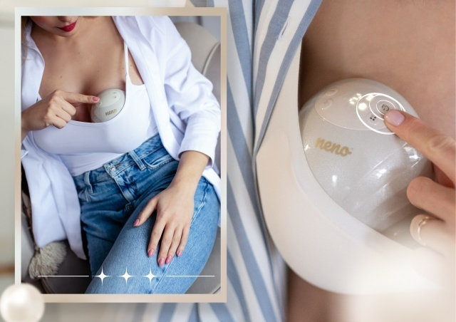 Neno Perla – pompă de sân electronică premium, fără fir, cu trei faze, în formă de scoică [7]
