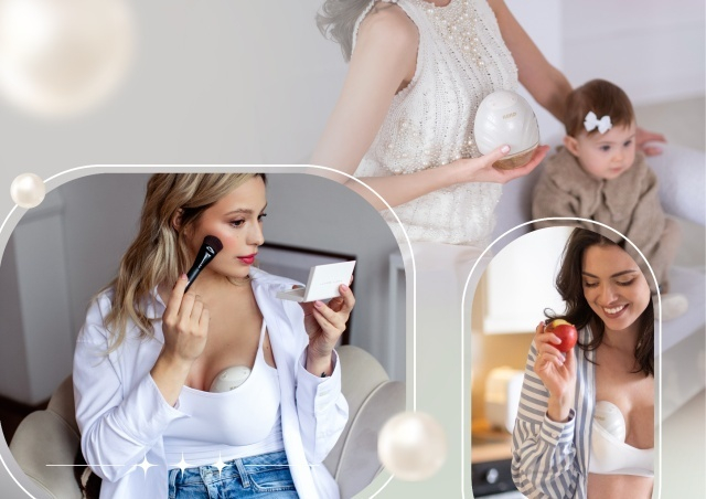 Neno Perla – pompă de sân electronică premium, fără fir, cu trei faze, în formă de scoică [4]