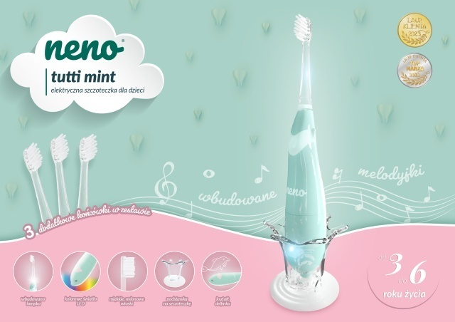 Neno Tutti Mint – periuță de dinți electrică (3-6 ani) [3]