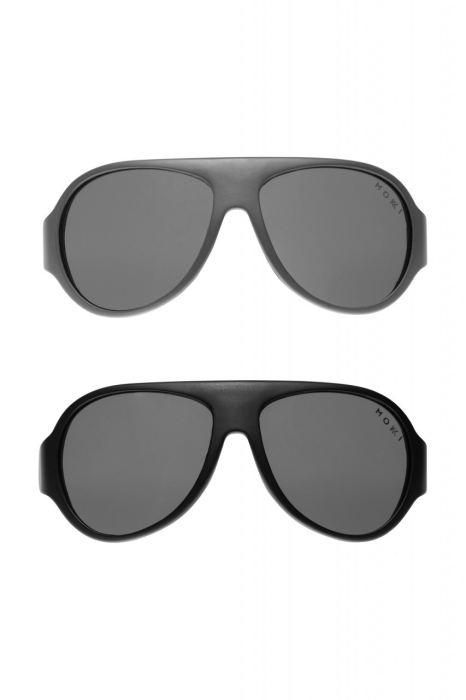 Ochelari de soare pentru copii MOKKI Click u0026 Change, protectie UV, negru, 2-5 ani, set 2 perechi [5]