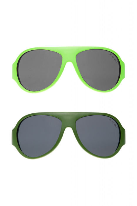 Ochelari de soare pentru copii MOKKI Click u0026 Change, protectie UV, verde, 2-5 ani, set 2 perechi [10]