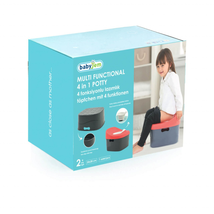 Olita multifunctionala 4 in 1, BabyJem (Culoare: Somon) [11]