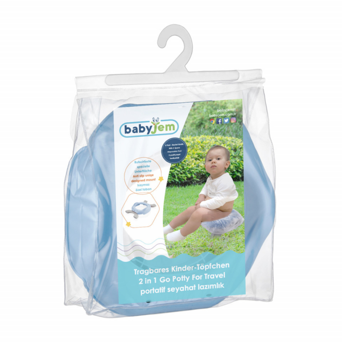 Olita portabila 2in1 BabyJem Portable Seat (Culoare: Bleu) [2]