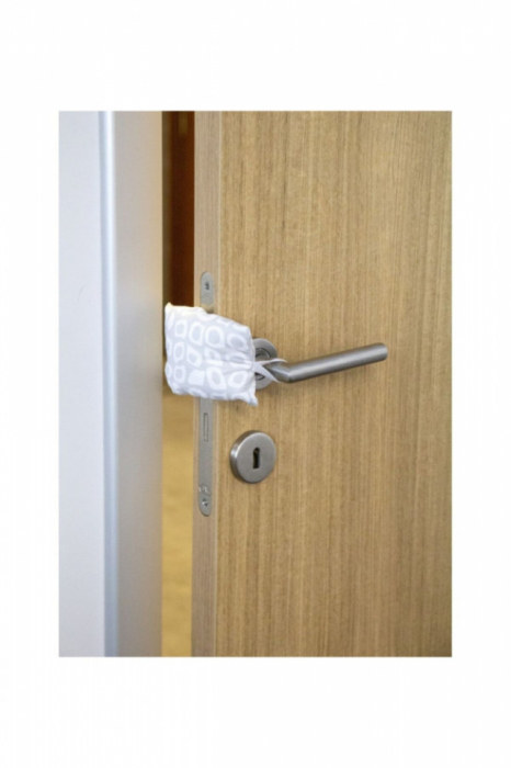 Opritor pentru usa cu elastic BabyJem (Culoare: Roz) [3]