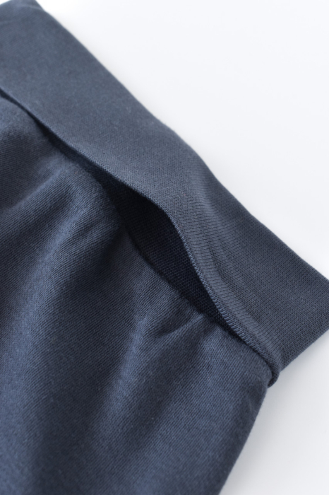 Pantaloni Bebe Unisex din bumbac organic Bleumarin BabyCosy [3]