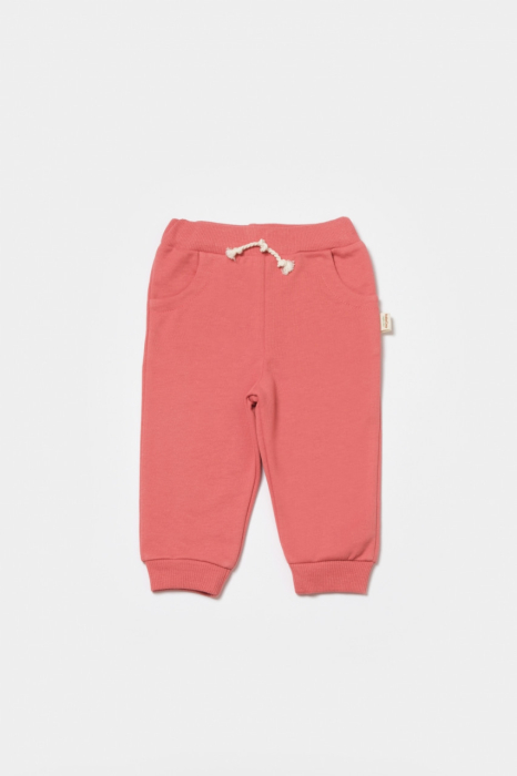 Pantaloni lungi, Two thread, 100%bumbac organic - Rose, BabyCosy [2]