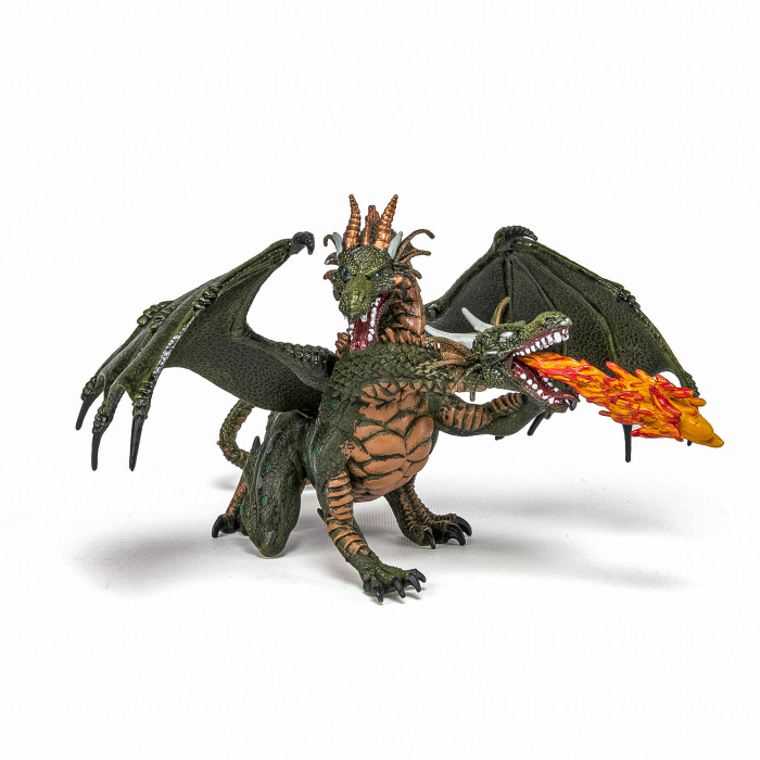 PAPO FIGURINA DRAGON CU 2 CAPETE [3]