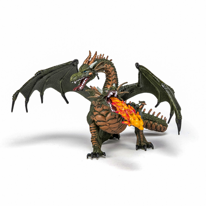PAPO FIGURINA DRAGON CU 2 CAPETE [2]
