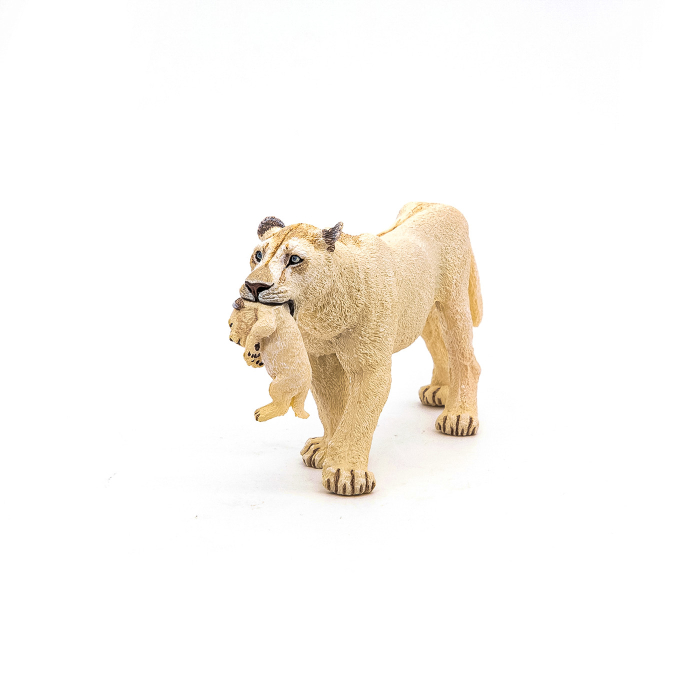 PAPO FIGURINA LEOAICA ALBA CU PUI [7]