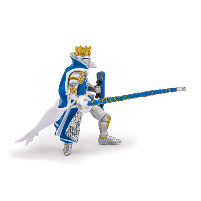 PAPO FIGURINA REGE CU BLAZON DRAGON albastru [7]
