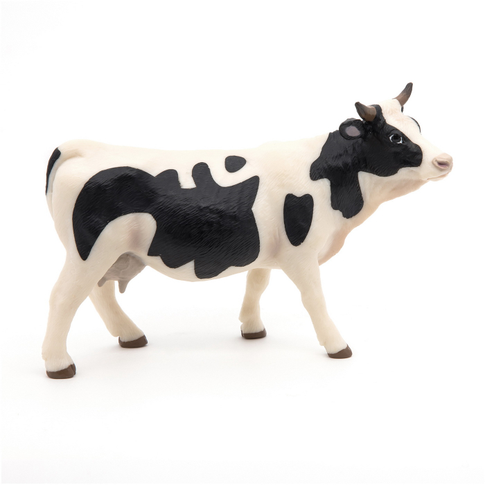 PAPO FIGURINA VACUTA CU BLANA ALBA SI NEAGRA [2]