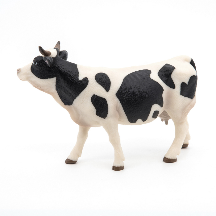 PAPO FIGURINA VACUTA CU BLANA ALBA SI NEAGRA [7]
