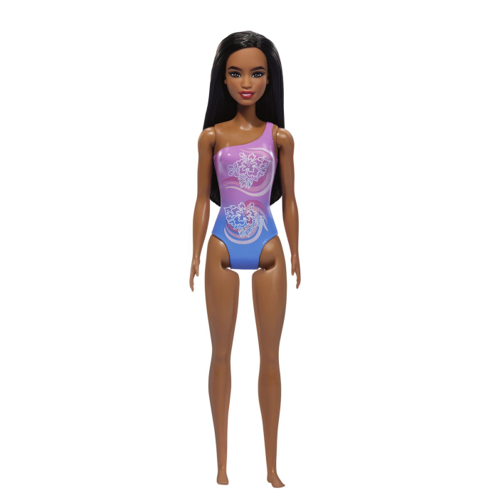 PAPUSA BARBIE BRUNETA CU COSTUM DE BAIE IN DOUA CULORI [4]