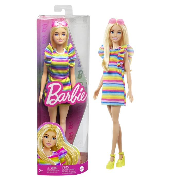 PAPUSA BARBIE FASHIONISTA BLONDA CU APARAT DENTAR [8]