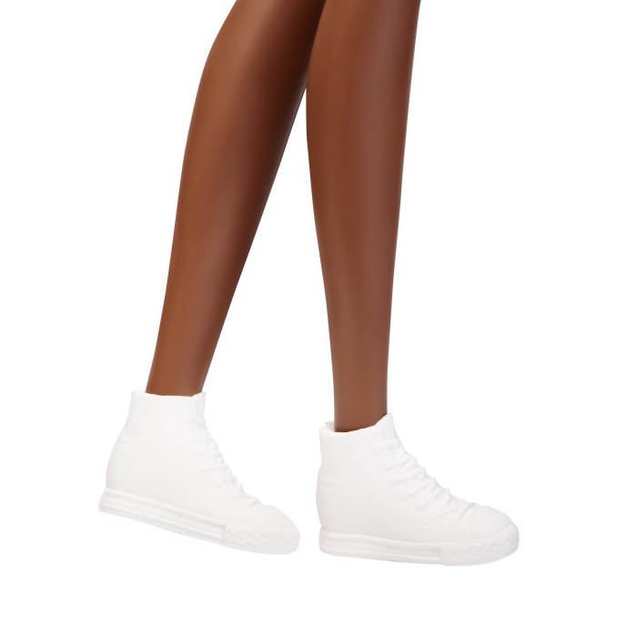 PAPUSA BARBIE FASHIONISTA CU PAR AFRO BLOND [4]