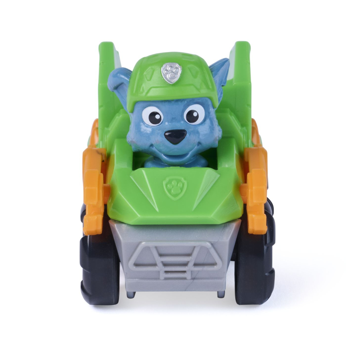 PATRULA CATELUSILOR FILMUL CU DINOZAURI PUP SQUAD RACERS VEHICUL CU FIGURINA ROCKY 6.5CM [2]