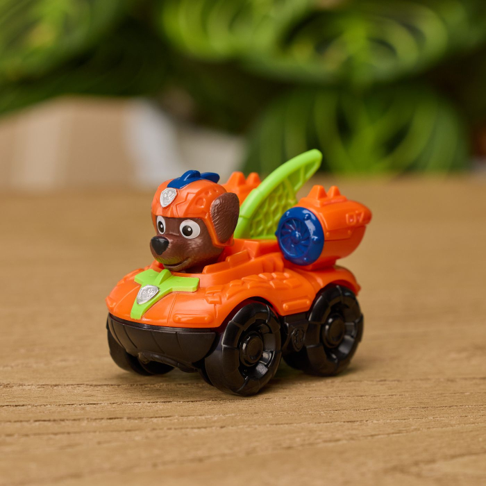 PATRULA CATELUSILOR FILMUL CU DINOZAURI PUP SQUAD RACERS VEHICUL CU FIGURINA ZUMA 6.5CM [6]