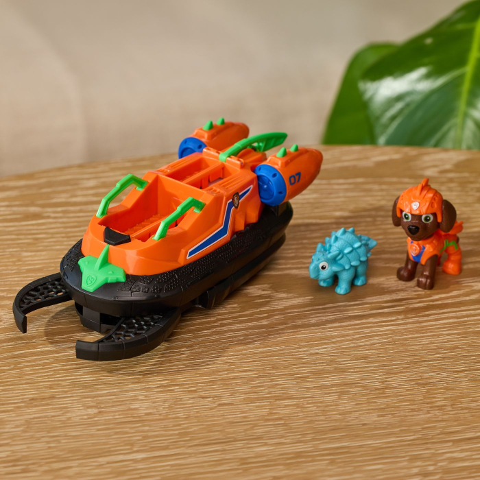 PATRULA CATELUSILOR FILMUL CU DINOZAURI SET DINO VEHICUL HOVERCRAFT CU FIGURINA ZUMA SI ACCESORII 15CM [5]