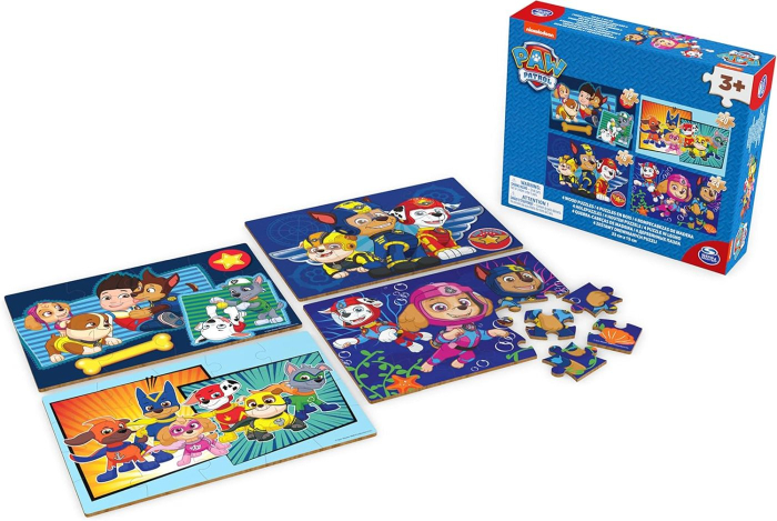 PATRULA CATELUSILOR PUZZLE 4IN1 DIN LEMN [3]