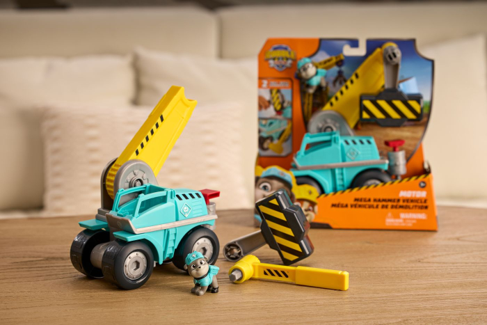 PATRULA CATELUSILOR RUBBLE SI ECHIPA VEHICUL MEGA HAMMER [2]