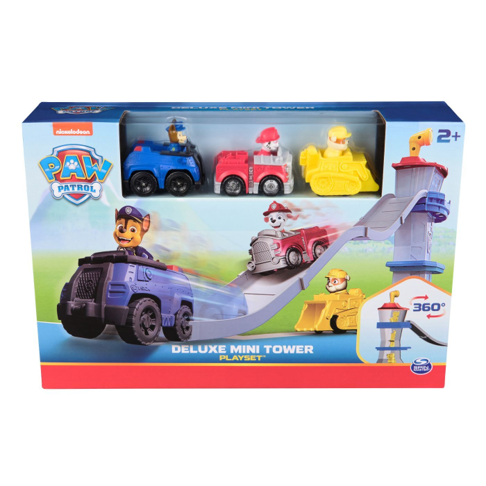PATRULA CATELUSILOR SET DE JOACA TURN MINI DELUXE CU FIGURINE SI MASINUTE [2]