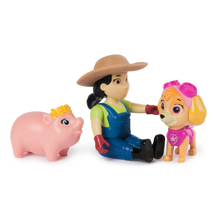 PATRULA CATELUSILOR SET FIGURINE EROI DE SALVARE SKYE SI FARMER YUMI [6]