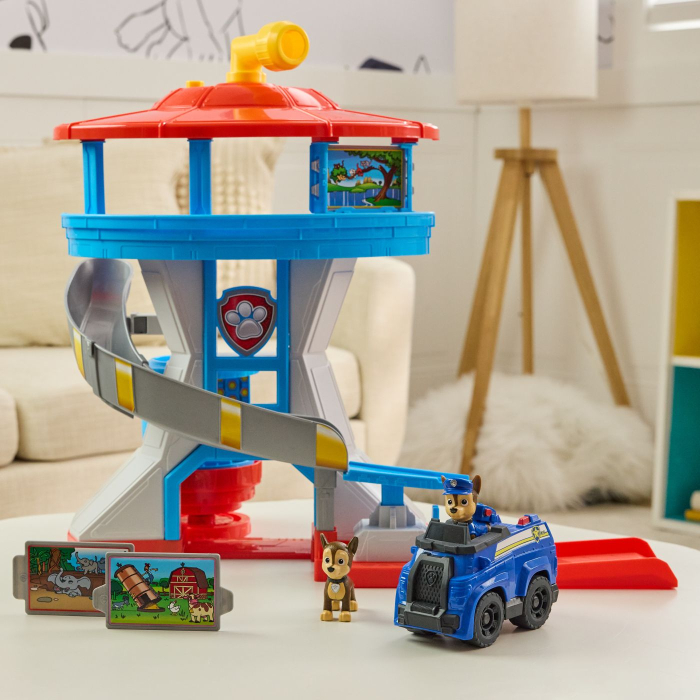 PATRULA CATELUSILOR SET TURN DE OBSERVATIE CU VEHICUL SI FIGURINA CHASE [7]