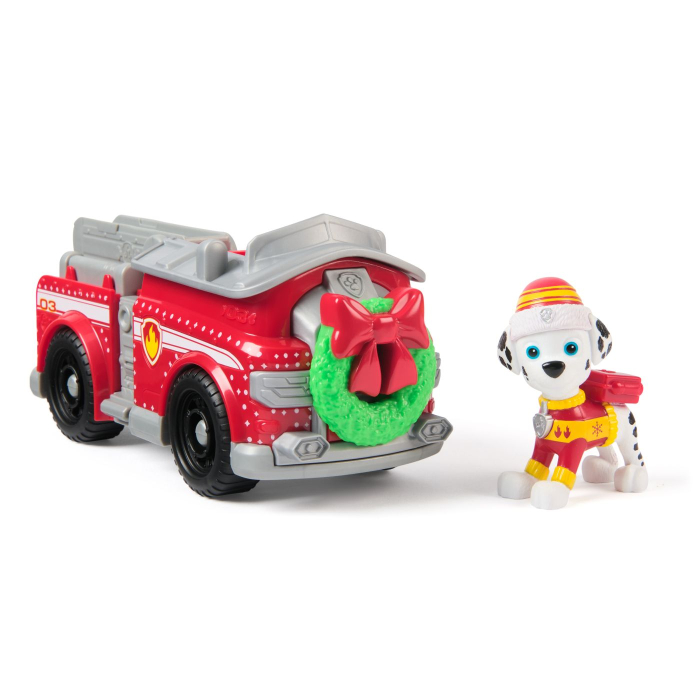 PATRULA CATELUSILOR VEHICUL SI FIGURINA MARSHALL CU ACCESORII DE CRACIUN [2]