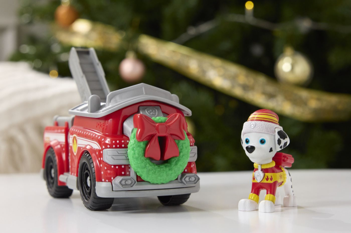 PATRULA CATELUSILOR VEHICUL SI FIGURINA MARSHALL CU ACCESORII DE CRACIUN [4]