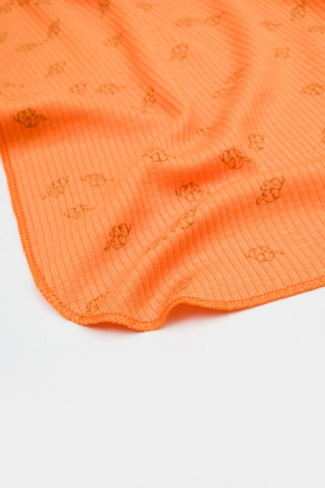 Paturica Printed, BabyCosy, 50% modal+50% bumbac, Apricot, 85X85 cm [4]