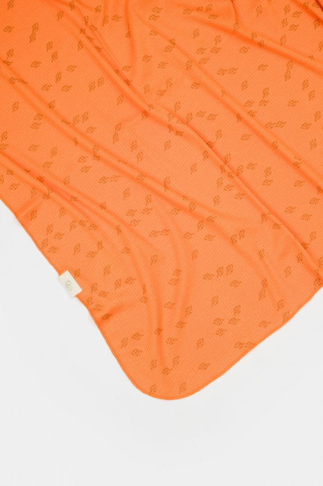 Paturica Printed, BabyCosy, 50% modal+50% bumbac, Apricot, 85X85 cm [3]