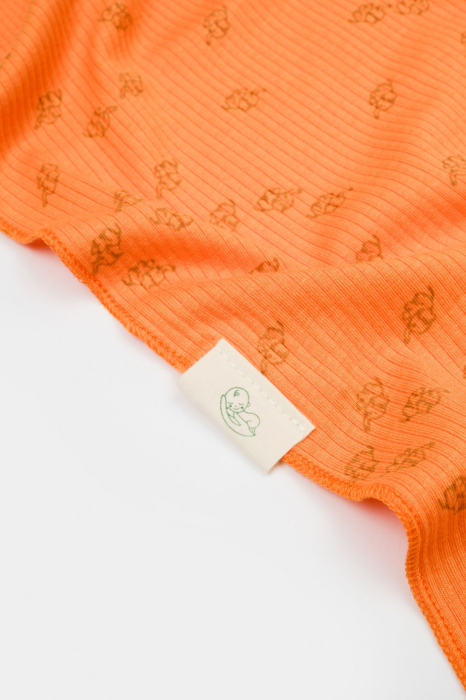 Paturica Printed, BabyCosy, 50% modal+50% bumbac, Apricot, 85X85 cm [2]