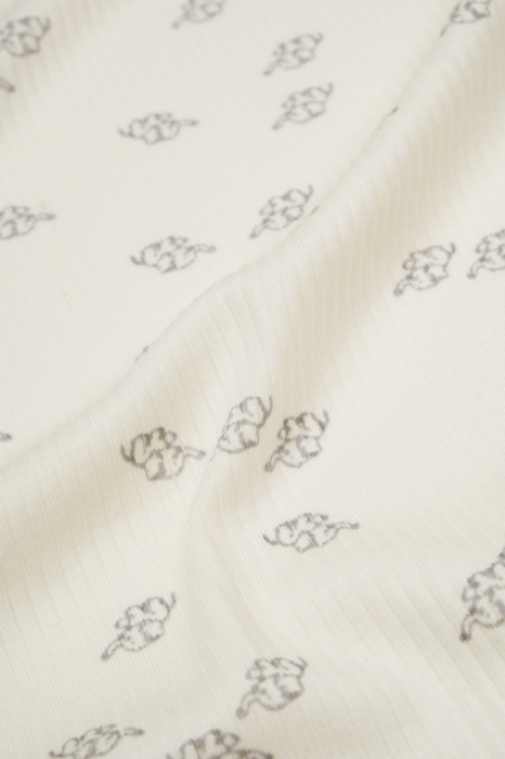 Paturica Printed, BabyCosy, 50% modal+50% bumbac, Ecru, 85X85 cm [5]
