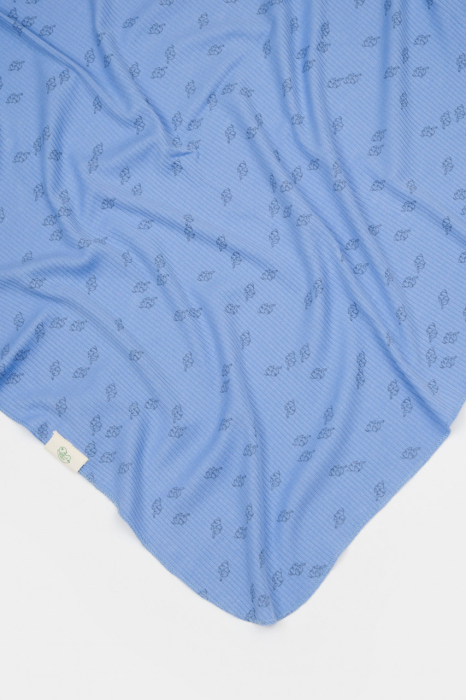 Paturica Printed, BabyCosy, 50% modal+50% bumbac, Lavanda, 85X85 cm [4]