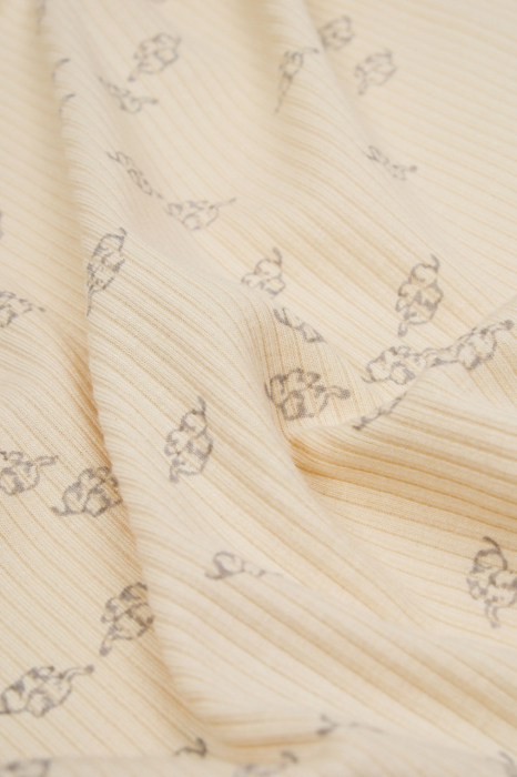 Paturica Printed, BabyCosy, 50% modal+50% bumbac, Stone, 85X85 cm [5]