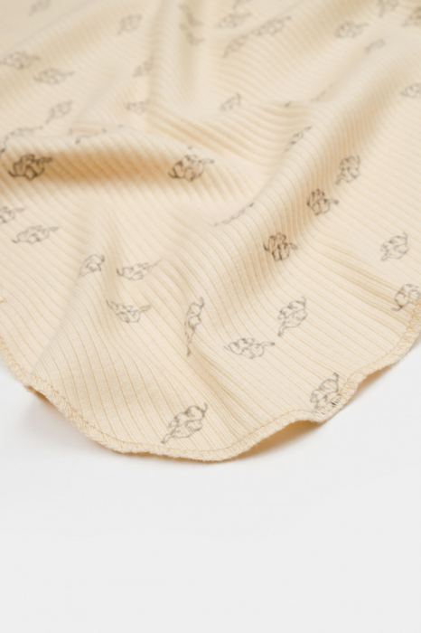 Paturica Printed, BabyCosy, 50% modal+50% bumbac, Stone, 85X85 cm [4]