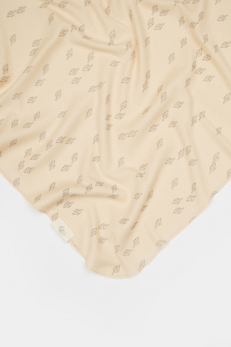 Paturica Printed, BabyCosy, 50% modal+50% bumbac, Stone, 85X85 cm [2]