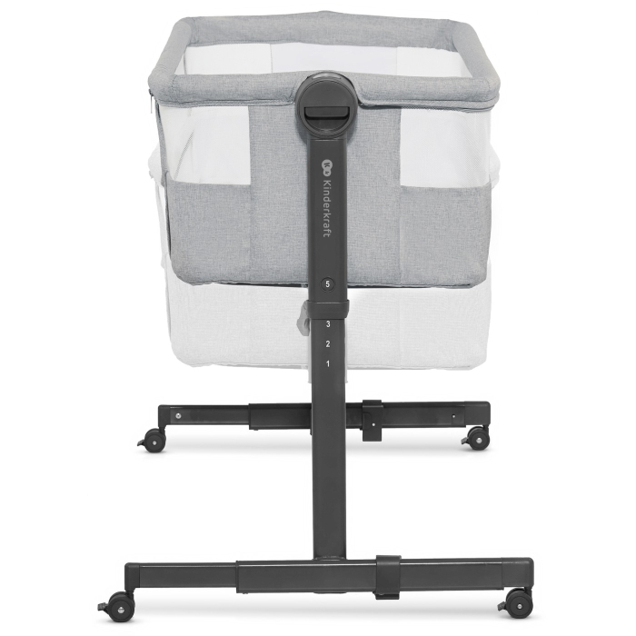 PATUT CO-SLEEPER KINDERKRAFT NESTEE UP 2, GRI DESCHIS [3]