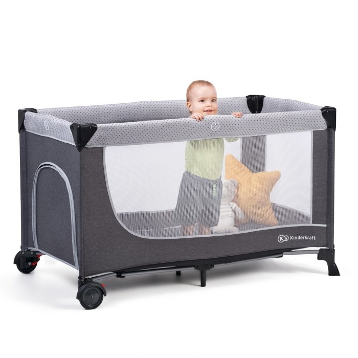PATUT DE CALATORIE KINDERKRAFT LEODY, CU ACCESORII, GREY [9]