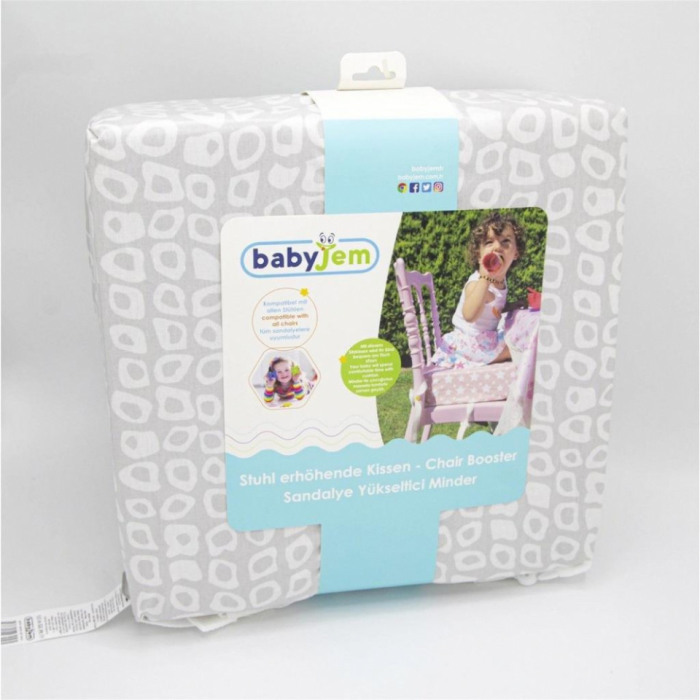 Pernuta inaltator 32x32 cm pentru scaun de masa (Culoare: Gri) [3]