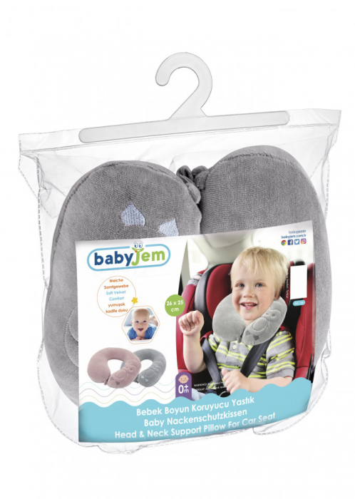 Pernuta suport pentru gat Head and Neck BabyJem (Culoare: Gri) [6]