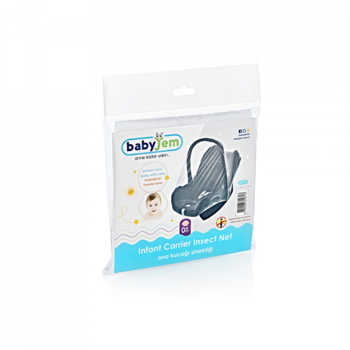 Plasa impotriva insectelor pentru scaun auto 0-13 kg BabyJem (Culoare: Alb) [2]