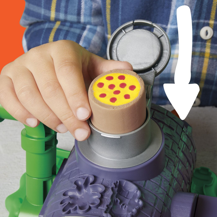 PLAY DOH POVESTIRI CU TESTOASE NINJA ADOLESCENTE MUTANTE SET PIZZA TAIE SI ARUNCA [4]