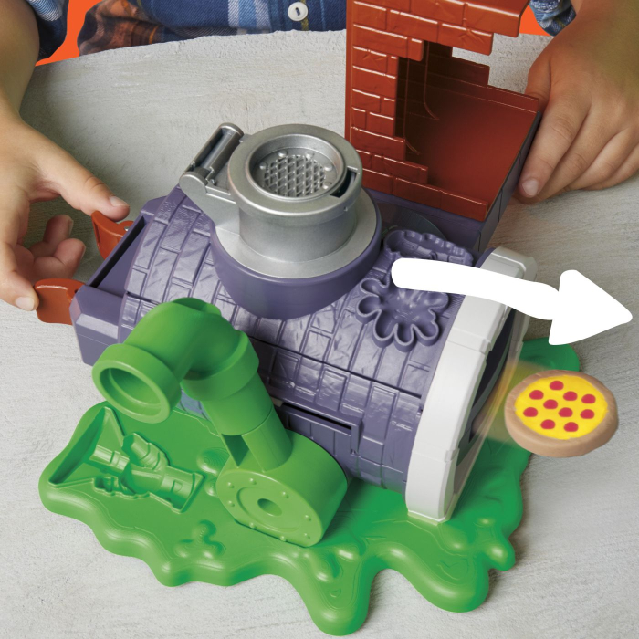 PLAY DOH POVESTIRI CU TESTOASE NINJA ADOLESCENTE MUTANTE SET PIZZA TAIE SI ARUNCA [6]