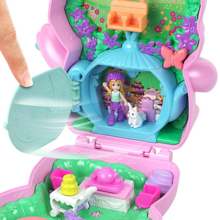 POLLY POCKET SET GENTUTA ANIMALUT IEPURAS LA PETRCERE CU ACCESORII [2]
