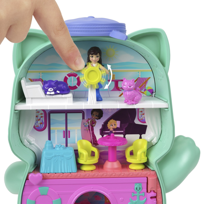 POLLY POCKET SET GENTUTA ANIMALUT PISICUTA MARINAR CU ACCESORII [9]