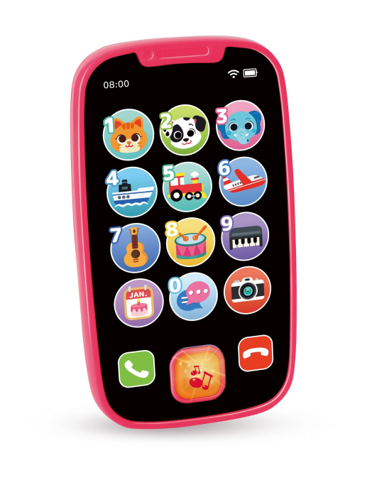 PRIMUL MEU TELEFON SMART ROZ CU MUZICA SI LUMINI [2]