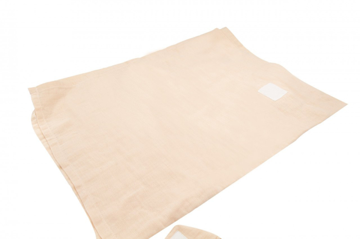 Protectie soare din muselina pentru carucior, BabyJem, 90x110 cm (Culoare: Ecru) [7]
