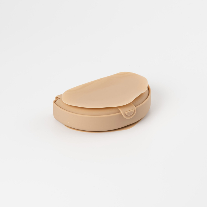 Recipient diversificare hrana bebelusi Miniware Silifold, 100% din silicon alimentar, Almond Butter [7]